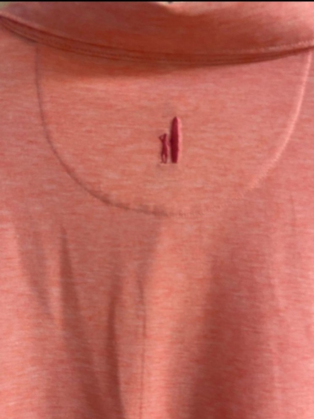johnnie-O Coral Heather Polo Shirt XL - Picture 5 of 6